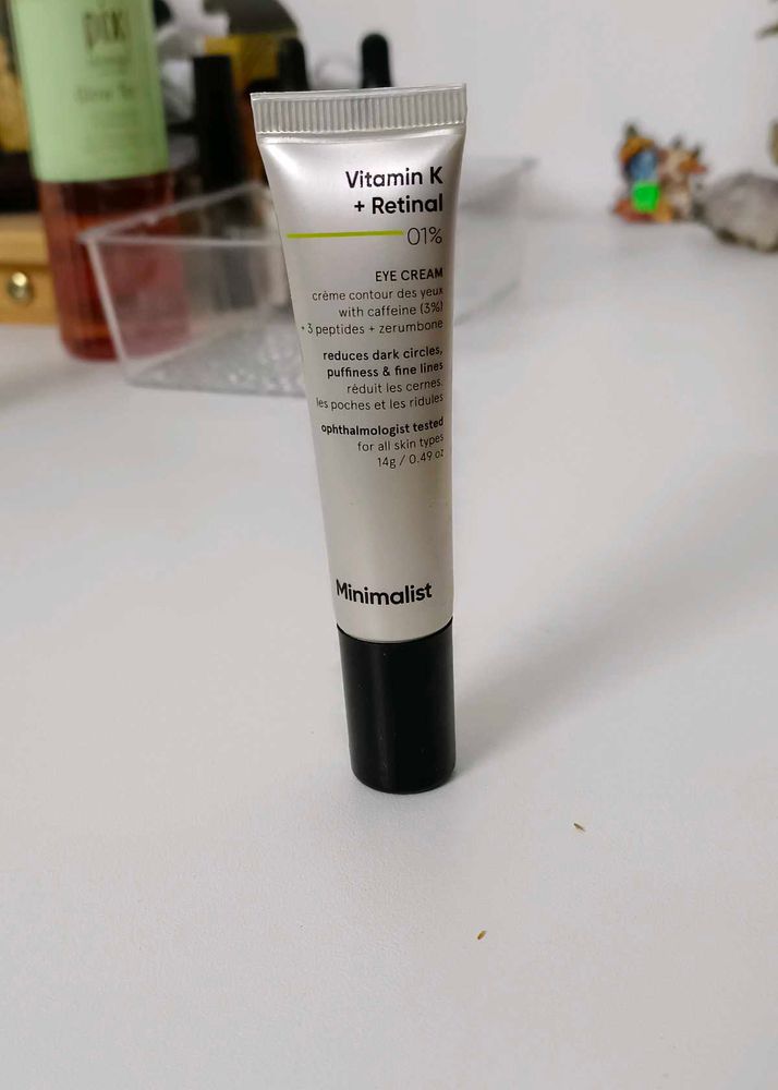minimalist retinal undereye cream
