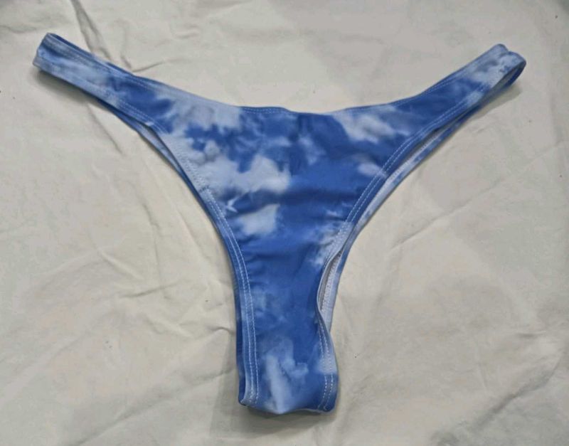 Blue Tie-Dye Bikini Bottom 🔥