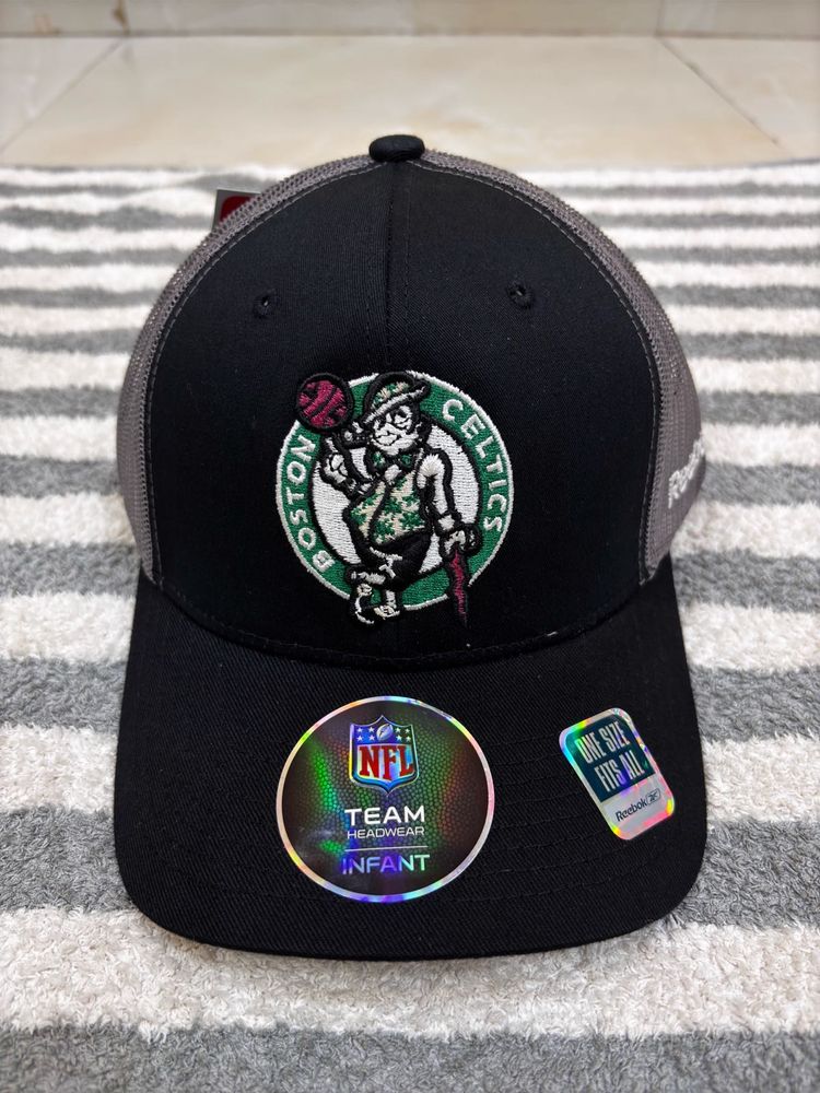 Reebok Boston Celtics Trucker Black Baseball Cap