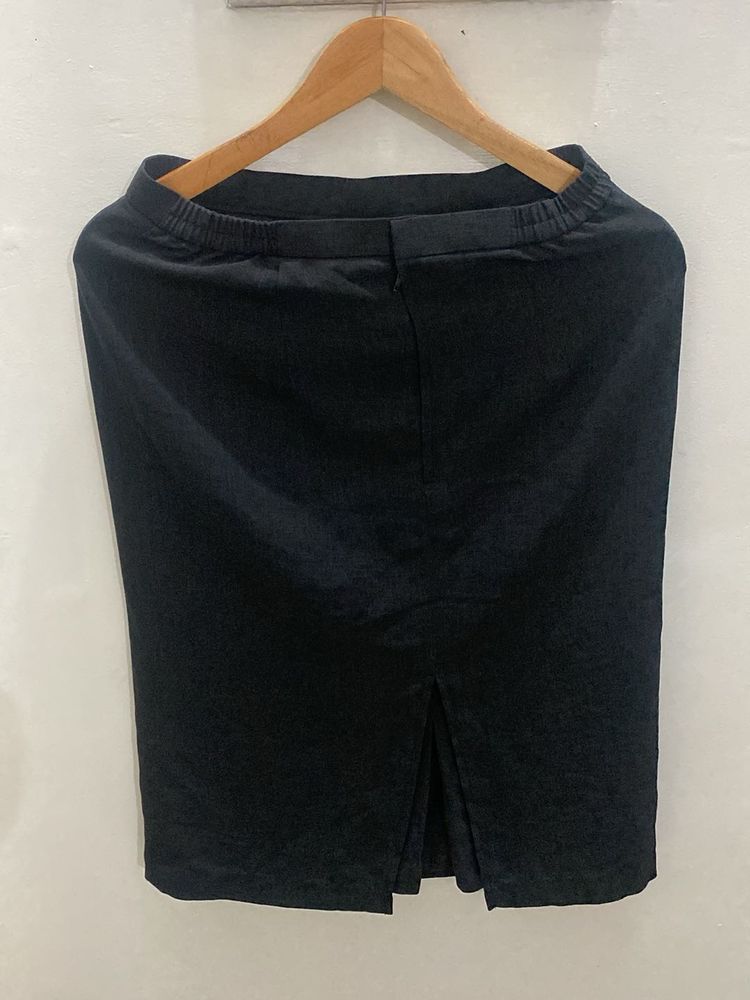 Classic dark grey Pencil Skirt
