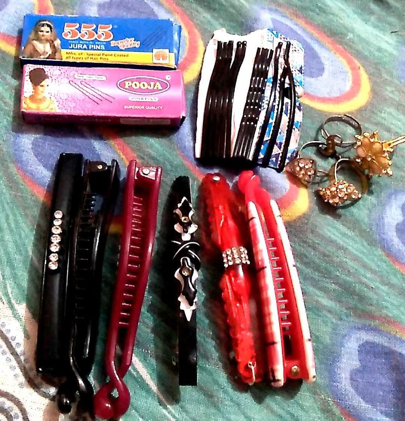 Hair Accessories+4 Set Of Rings