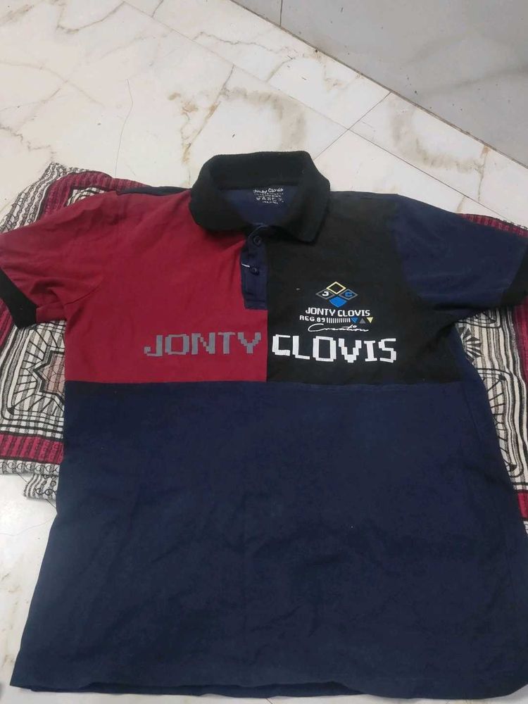 Jonty Clovis Color Block Polo Shirt