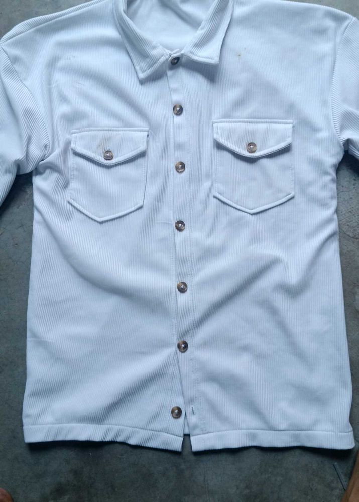 Men's Light Blue Corduroy Shirt