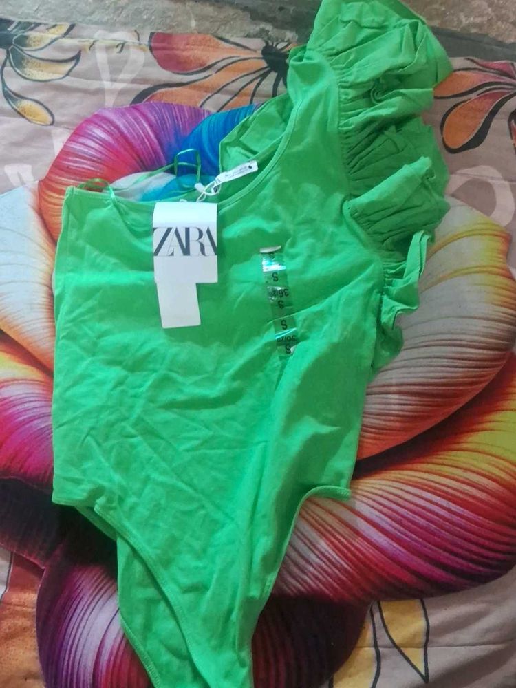 Zara Green Bodysuit