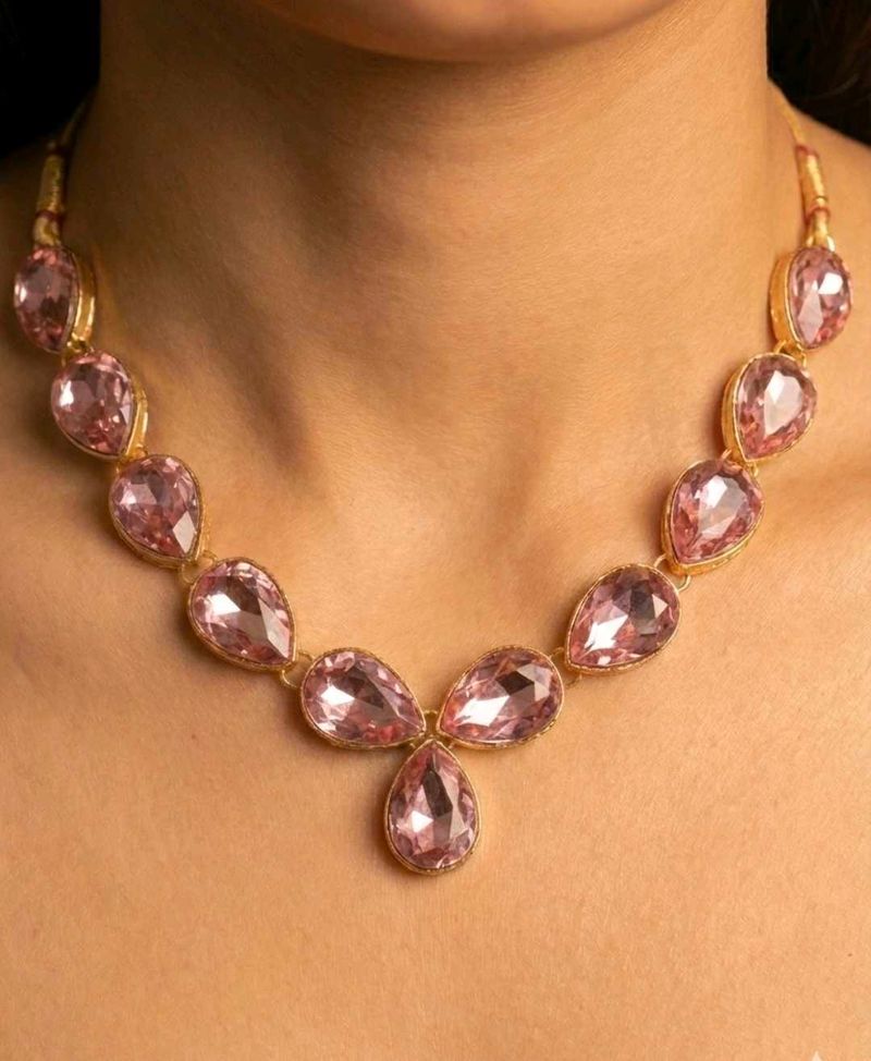 Pink Gemstone Necklace