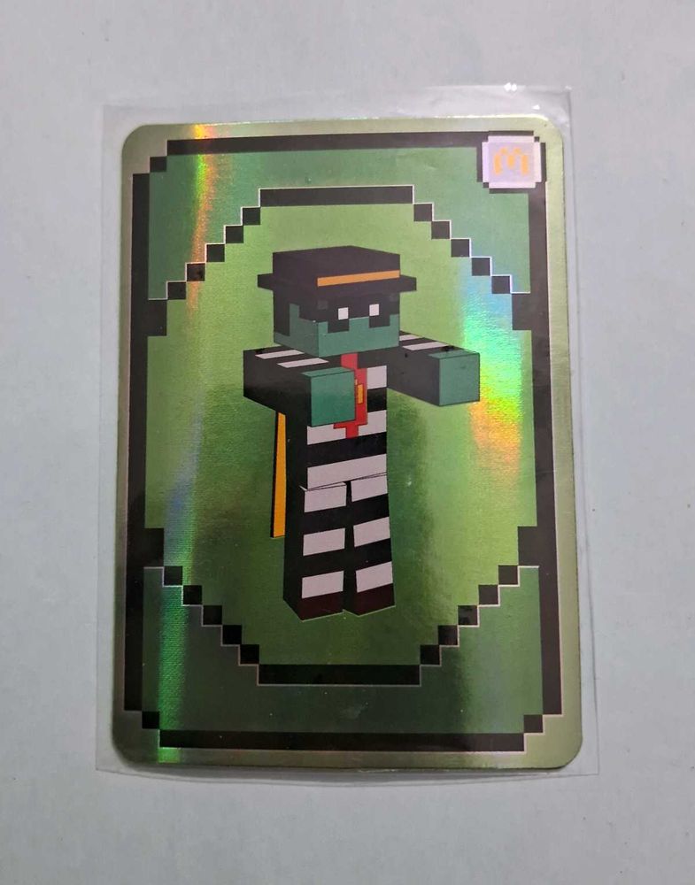 Mcdonald Minecraft Movie Card