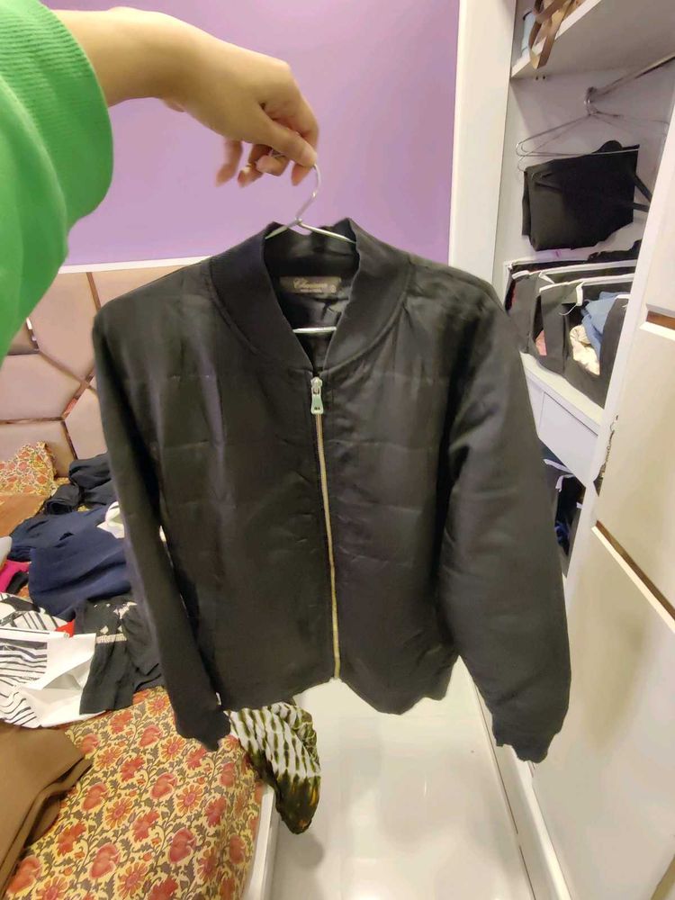 Black Bomber Jacket