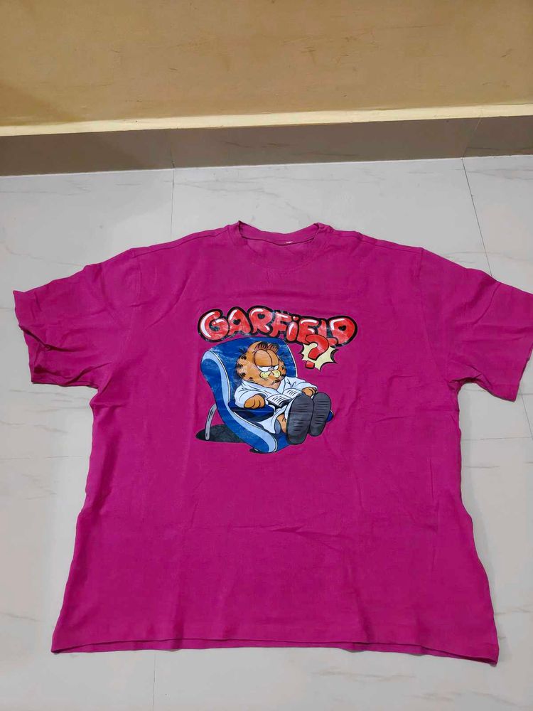 Pink Garfield T-Shirt