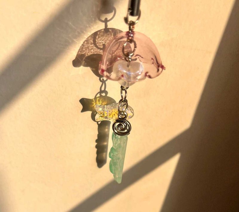 Japanese Jellyfish Charm - pink