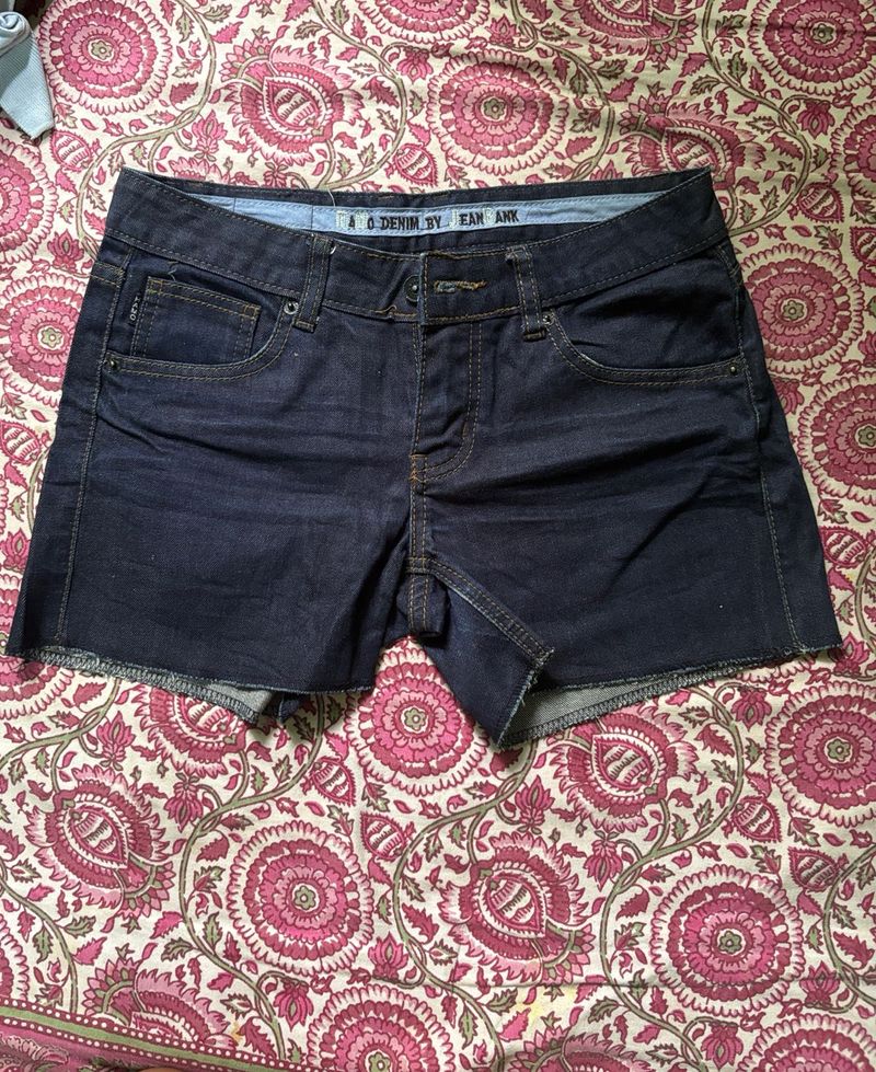 Dark Wash Denim Shorts