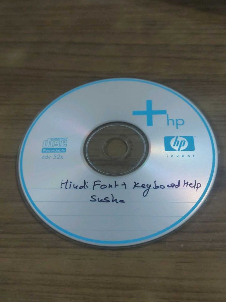 HP CD - Hindi Font &amp; Keyboard Help