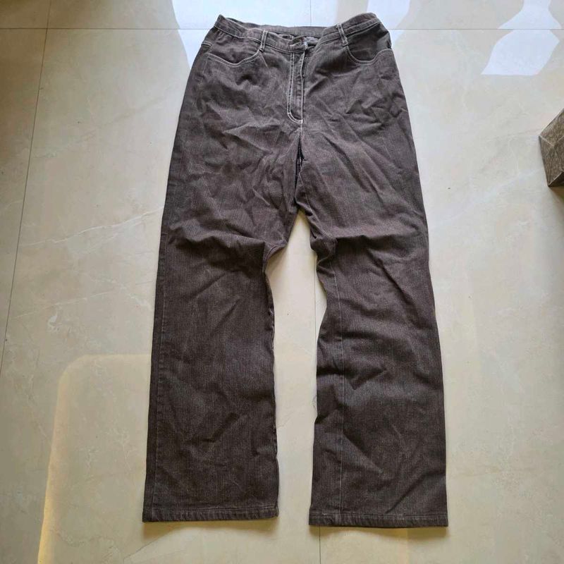 Vintage Brown Corduroy Wide Leg Pants