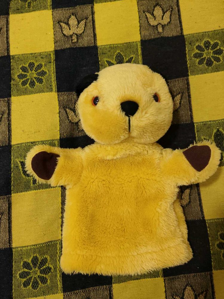 Cute Yellow Teddy Bear Hand Puppet