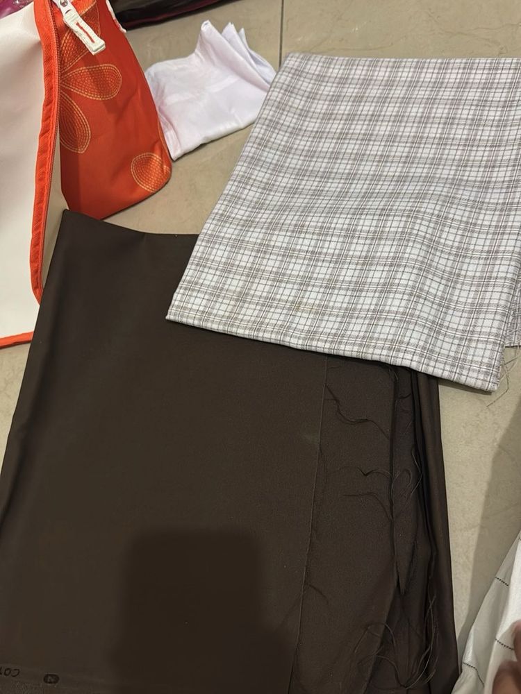 Fabric Bundle - Brown &amp; Plaid