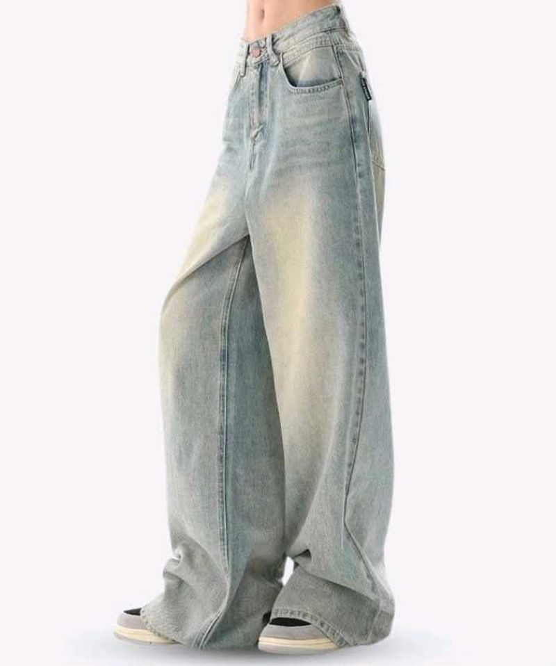 Baggy Light Washn greenish Denim Jeans