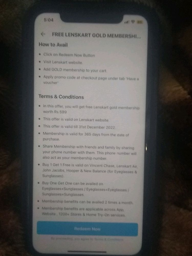 FREE LENSKART GOLD MEMBERSHIP