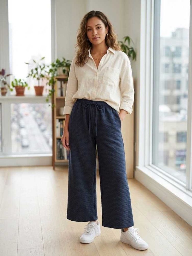 Comfortable Wide-Leg grey Palazzo