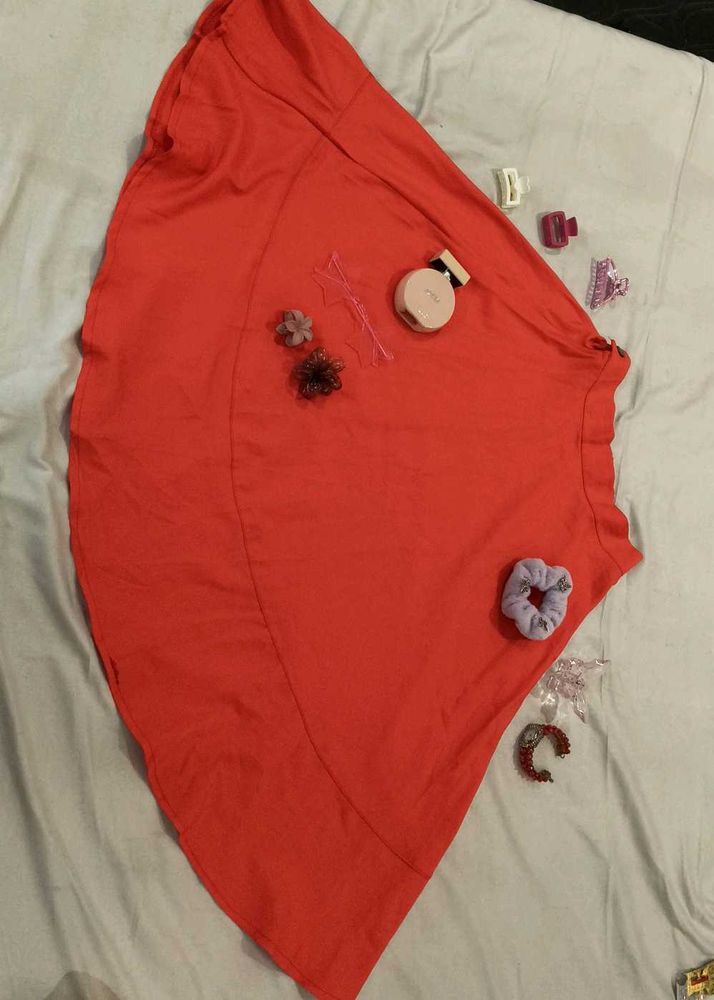Coral Ethnic Skirt