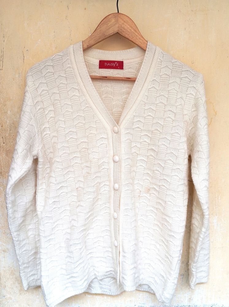 White Elegant Sweater (Women)