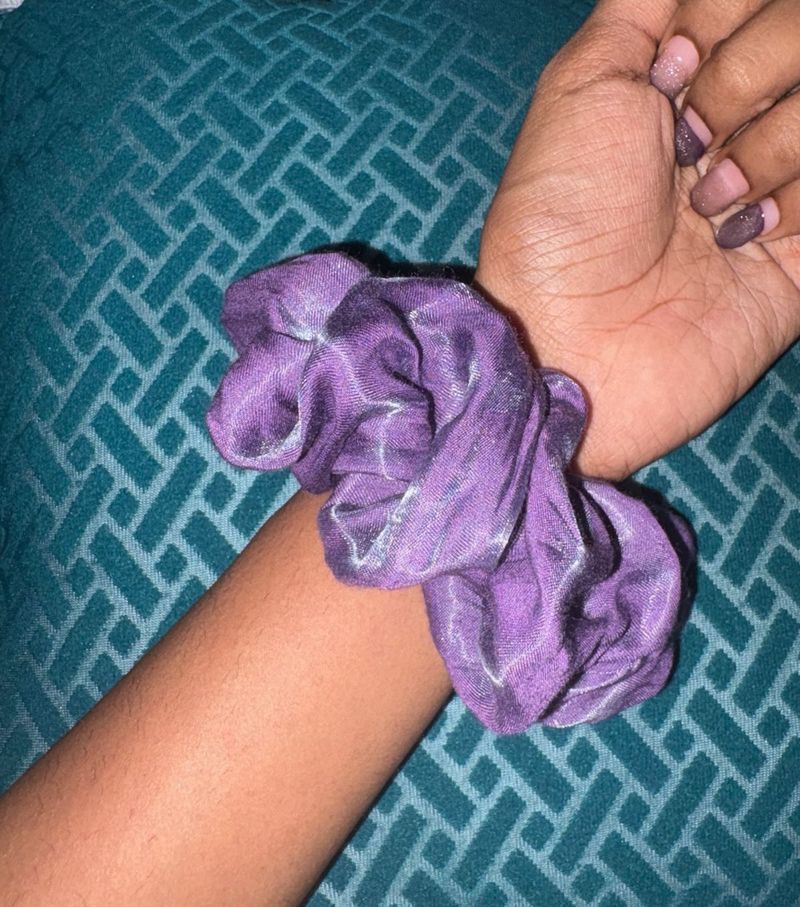 Purple Sparkle Scrunchie