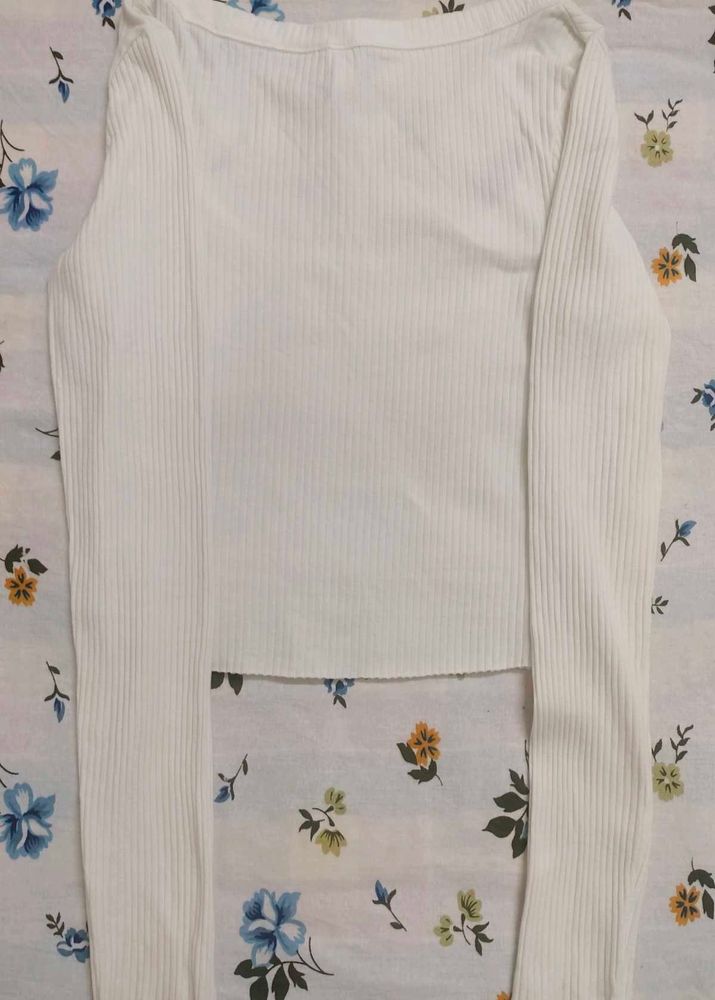 Ribbed long sleeve H&amp;m top