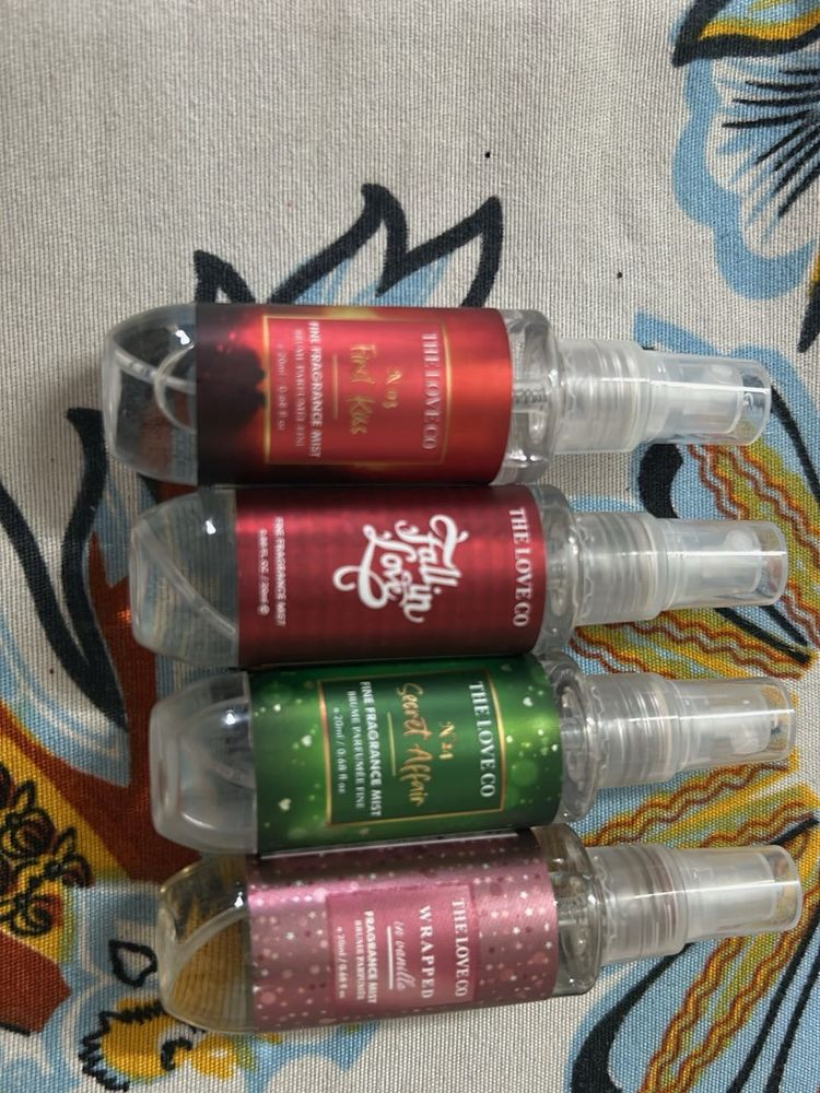 The Love Co. Fine Fragrance Mist Set