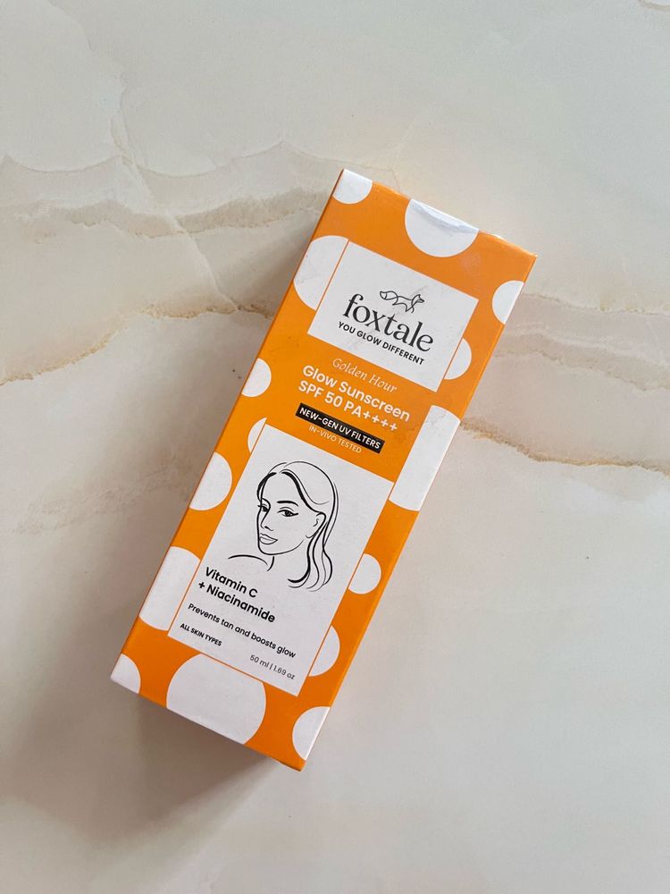 Foxtale Golden Hour Glow Sunscreen SPF 50
