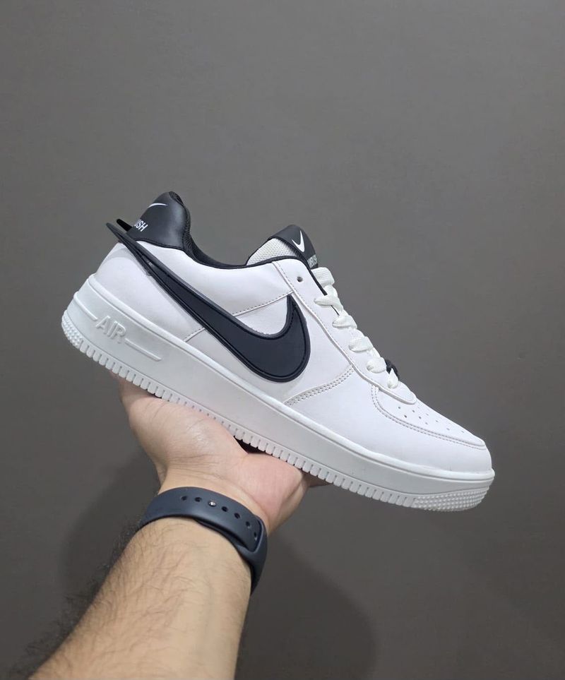 Nike Air Force 1 White/Black Sneakers TPR Sole