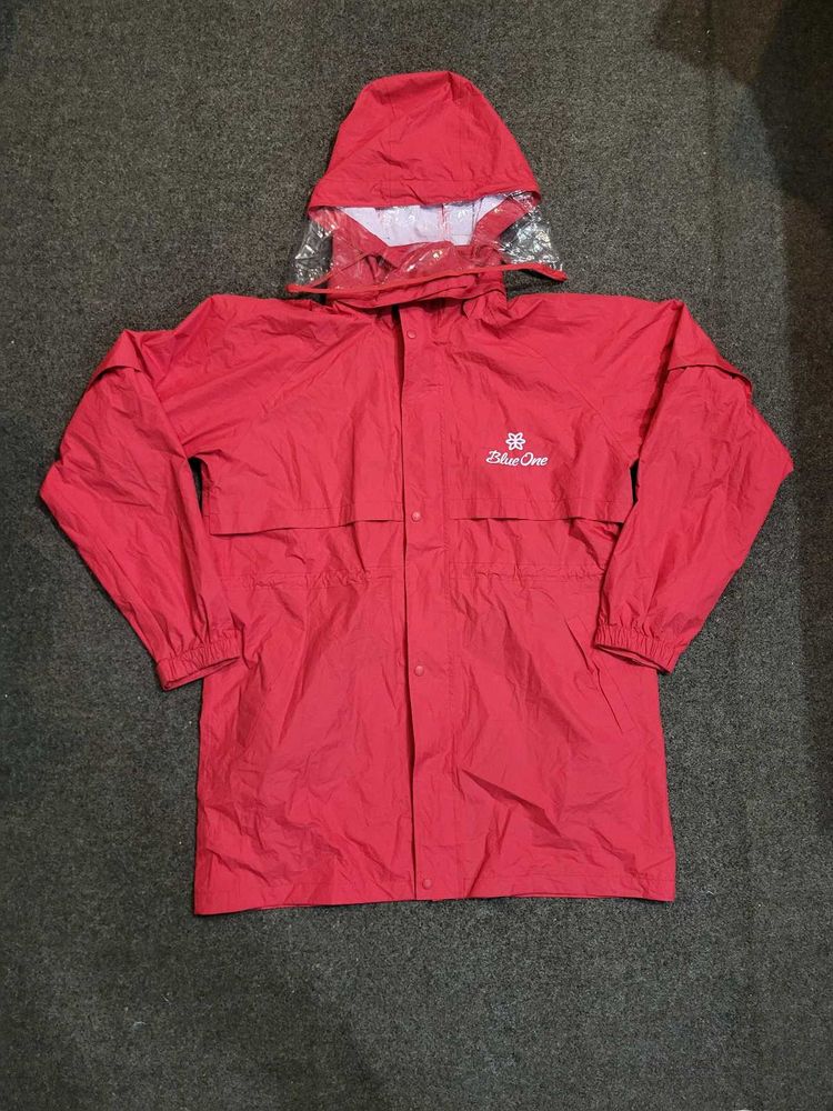 Red Rain Coat