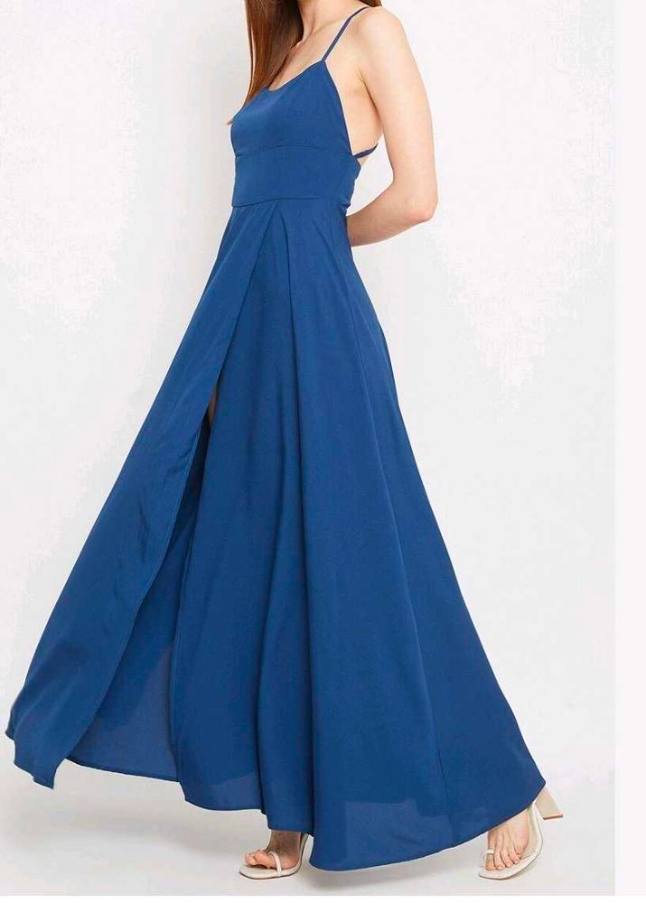 Elegant Royal Blue Maxi Dress