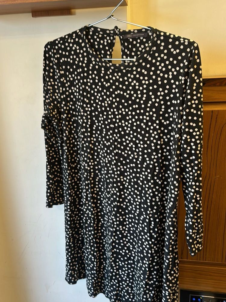 m&amp;s Polka Dot Dress