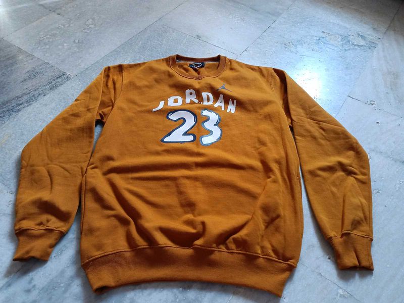 Men's Mustard Colour Sweat Shirt.