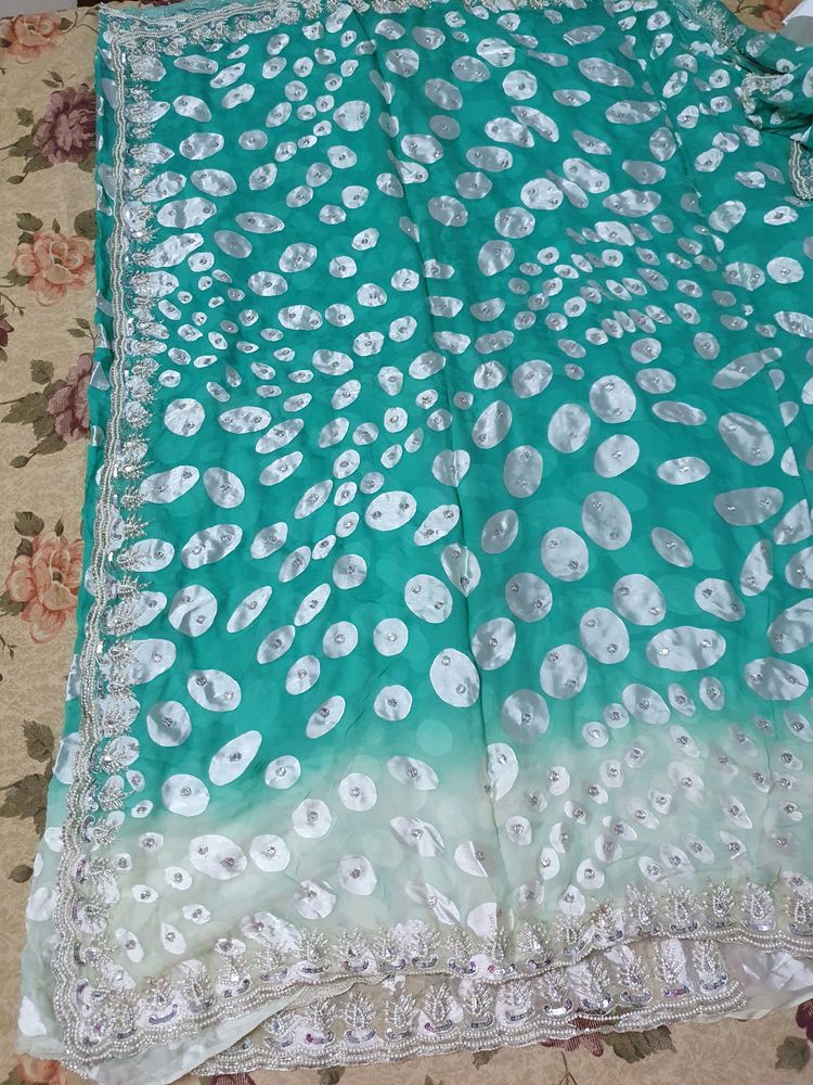 Pistachio Coloured SAREE