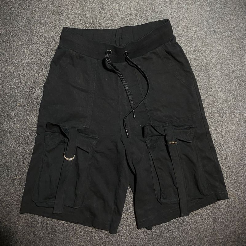Black Cargo Shorts