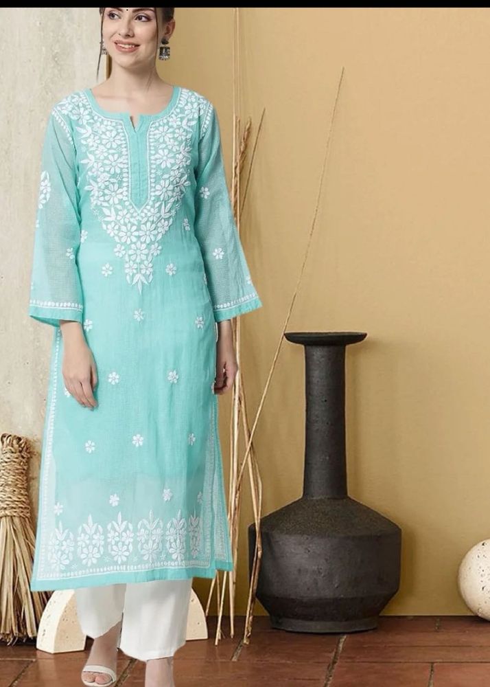 Beautiful Cotton Chikankari Kurta