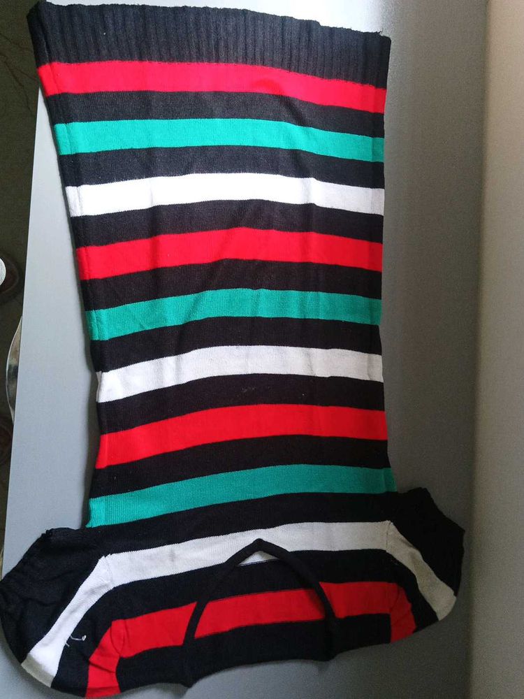 Striped Knit Mini Dress