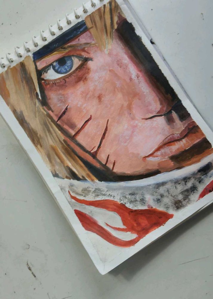 anime painting realistic potrait