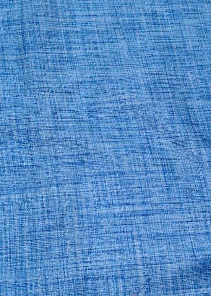 Blue Textured Cotton Dress Material (3meter)240rs