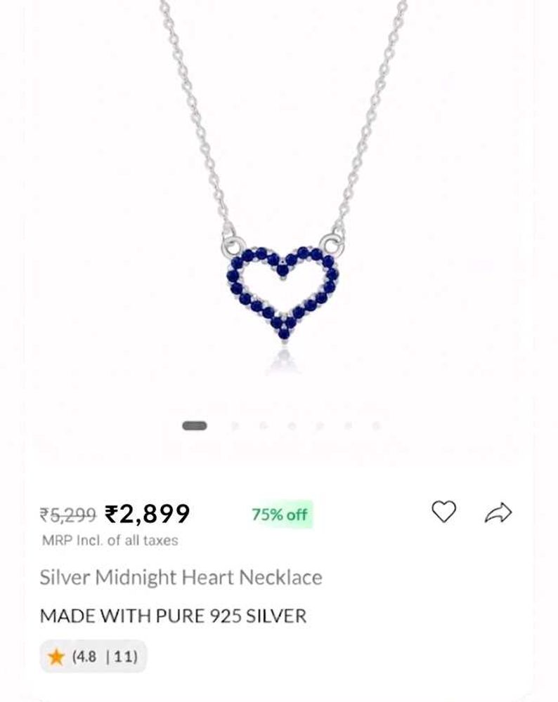 Sterling Silver Heart Necklace