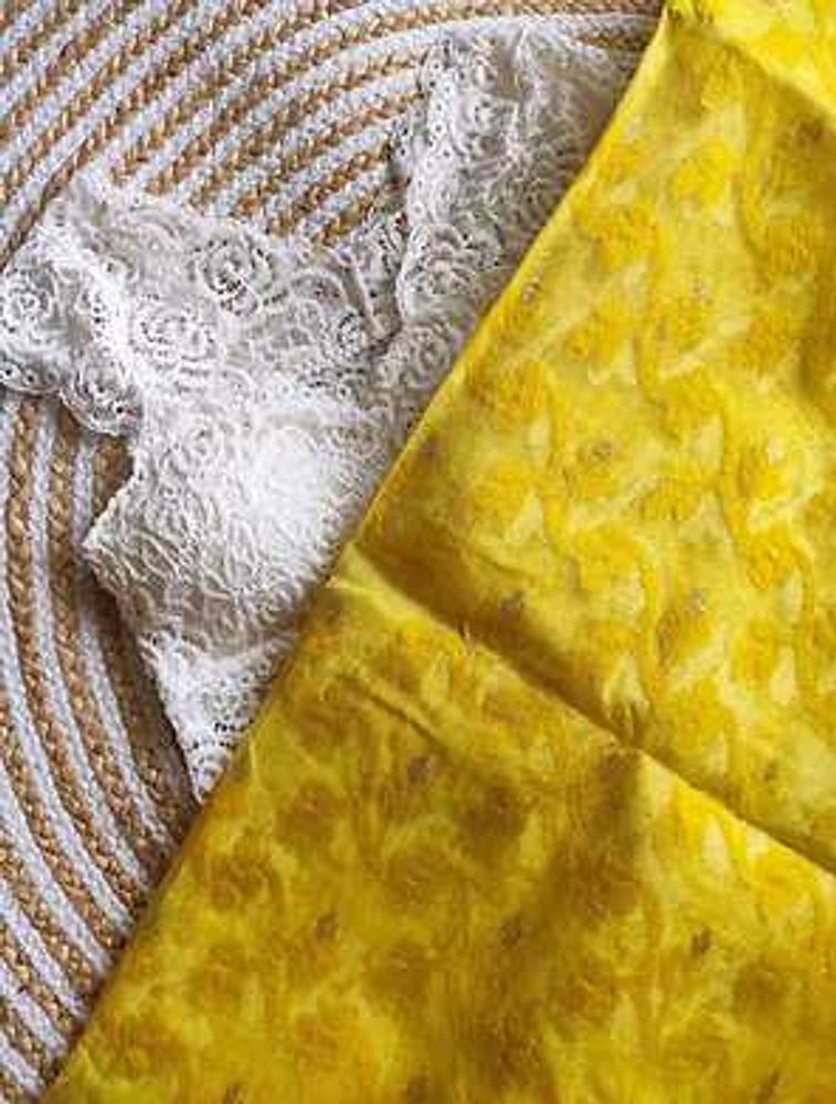 NEW WITHOUT TAG - HALDI JAMDANI SAREE