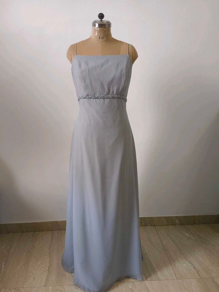 Elegant Grey Formal Dress