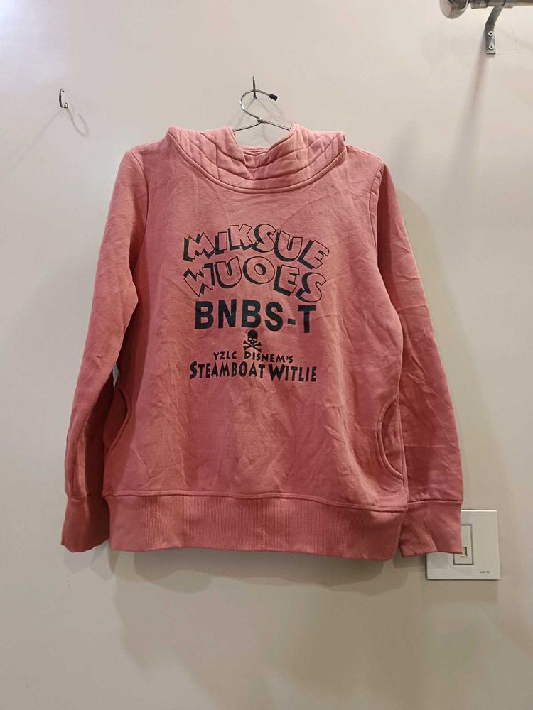Pink Graphic Hoodie