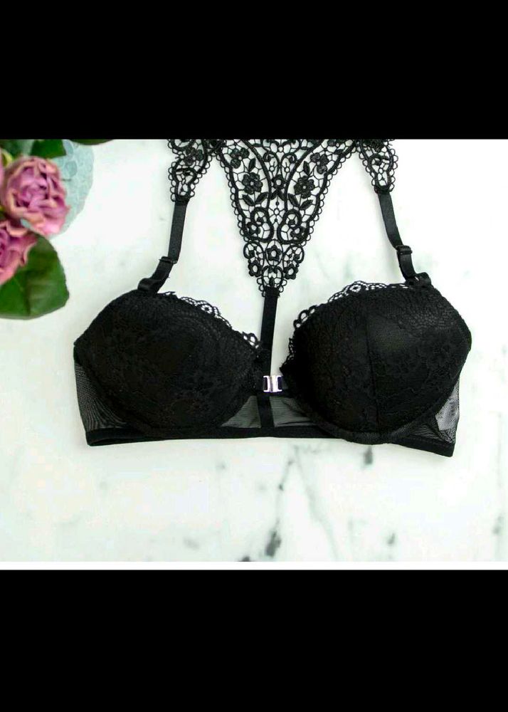 Black Lace Detail h&amp;m bra with brief 👍