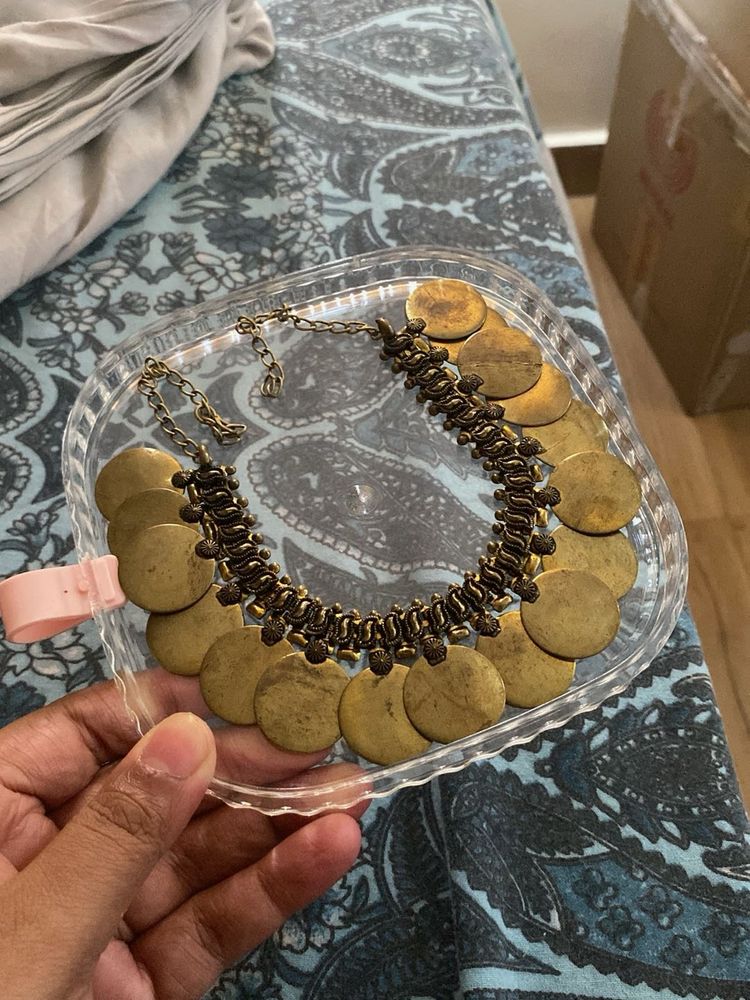 Boho Coin Statement Necklace