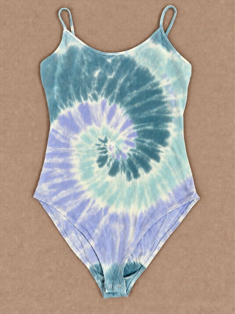 Tie Dye Spaghetti Strap Bodysuit