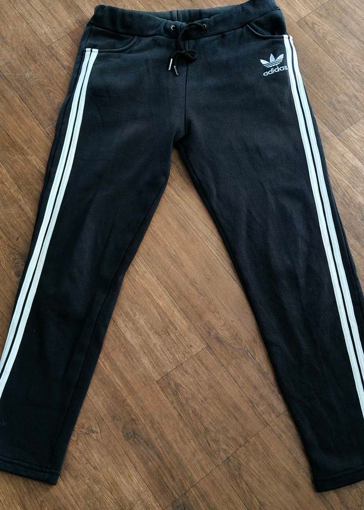 Adidas Joggers with White Stripes