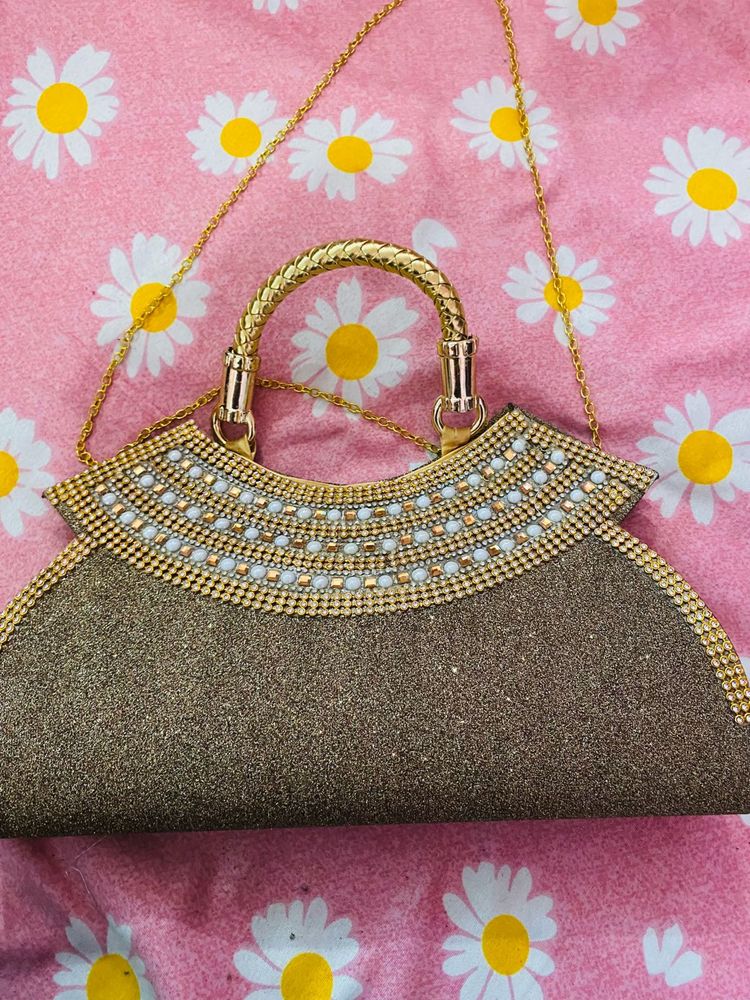 Sparkling Embellished Clutch Bag