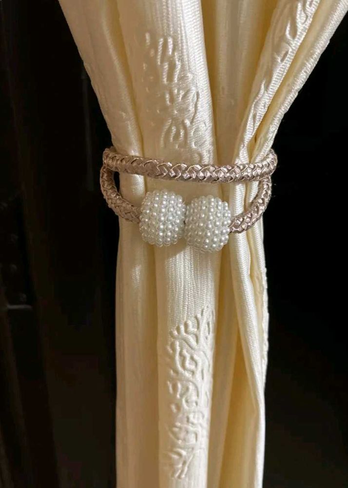 Magnetic Pearl Curtain Tiebacks (Pack of 2)