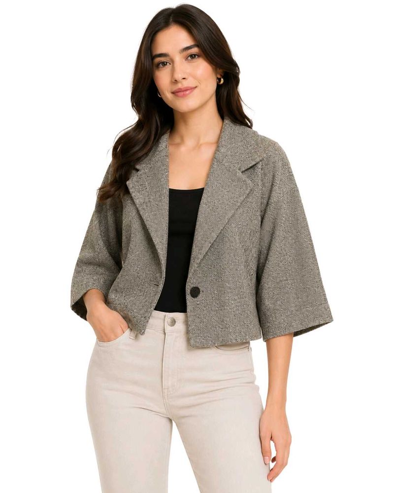 Chic Cropped Tweed Jacket