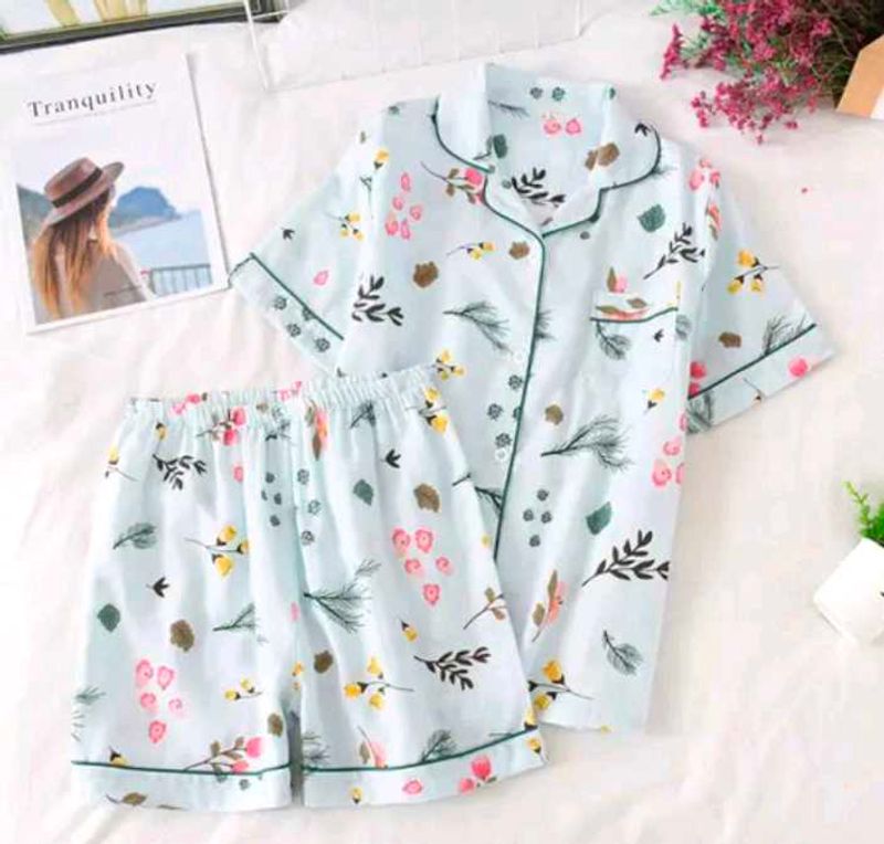 Cute Floral Pajama Set